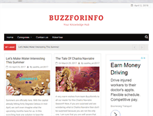 Tablet Screenshot of buzzforinfo.com